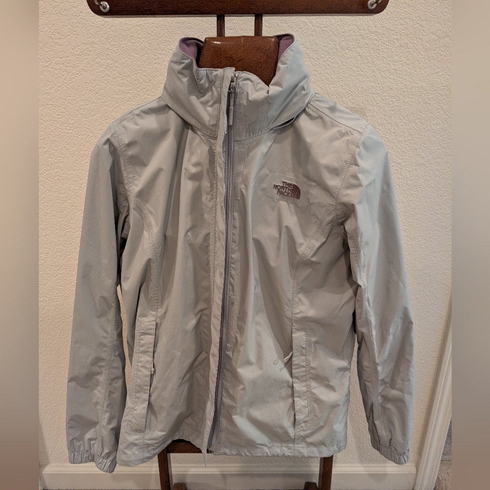 The North Face Light Gray Windbreaker
